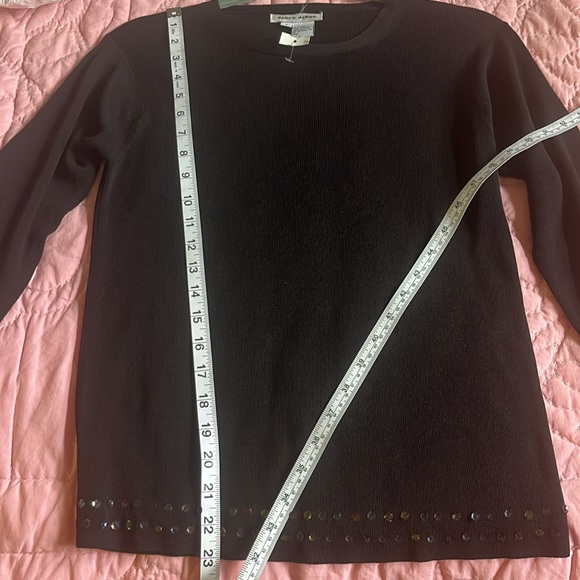 Black Silk Lined Debra Deroo Blouse - Picture 5 of 7